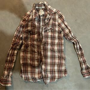 Abercrombie and Fitch plaid button up shirt